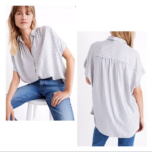 Madewell Tops - Madewell Central Shirt in Dalton Stripe